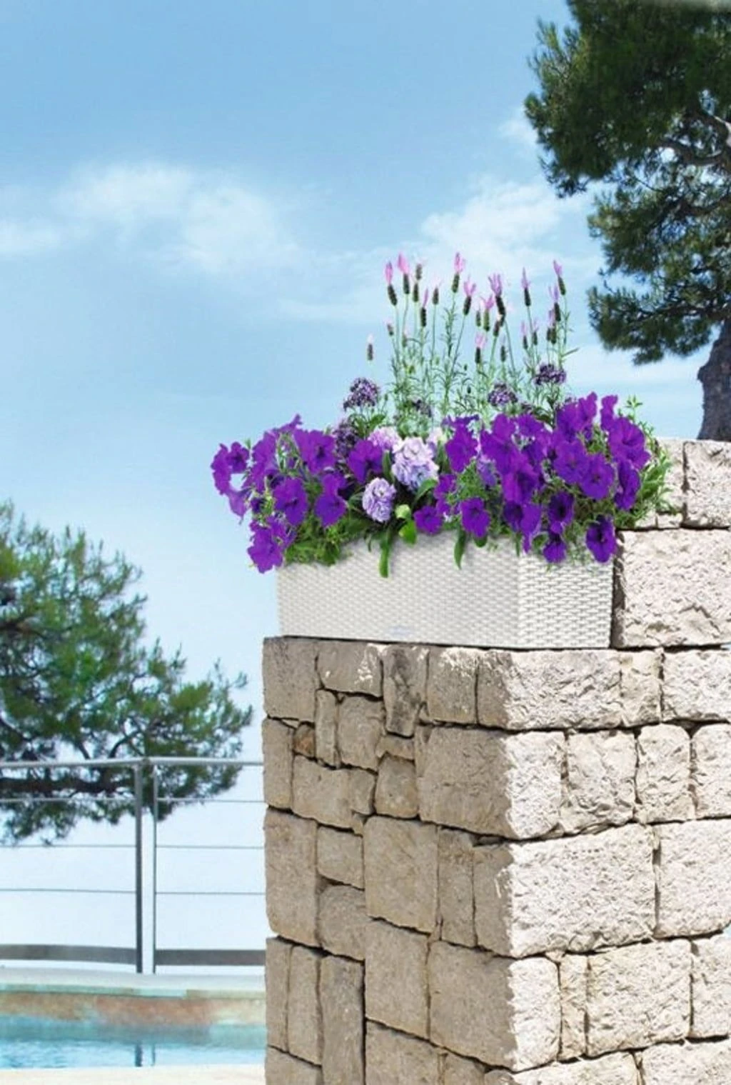 LECHUZA Pflanzgefäß BALCONERA Cottage 80, Weiß 11 LECHUZA Pflanzgefäß BALCONERA Cottage 80, Weiß – Bild 9