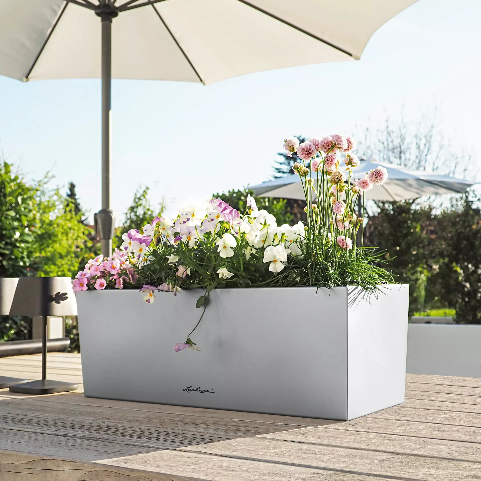 LECHUZA Pflanzgefäß BALCONERA Steel, 50 Cm 8 LECHUZA Pflanzgefäß BALCONERA Steel, 50 Cm – Bild 6