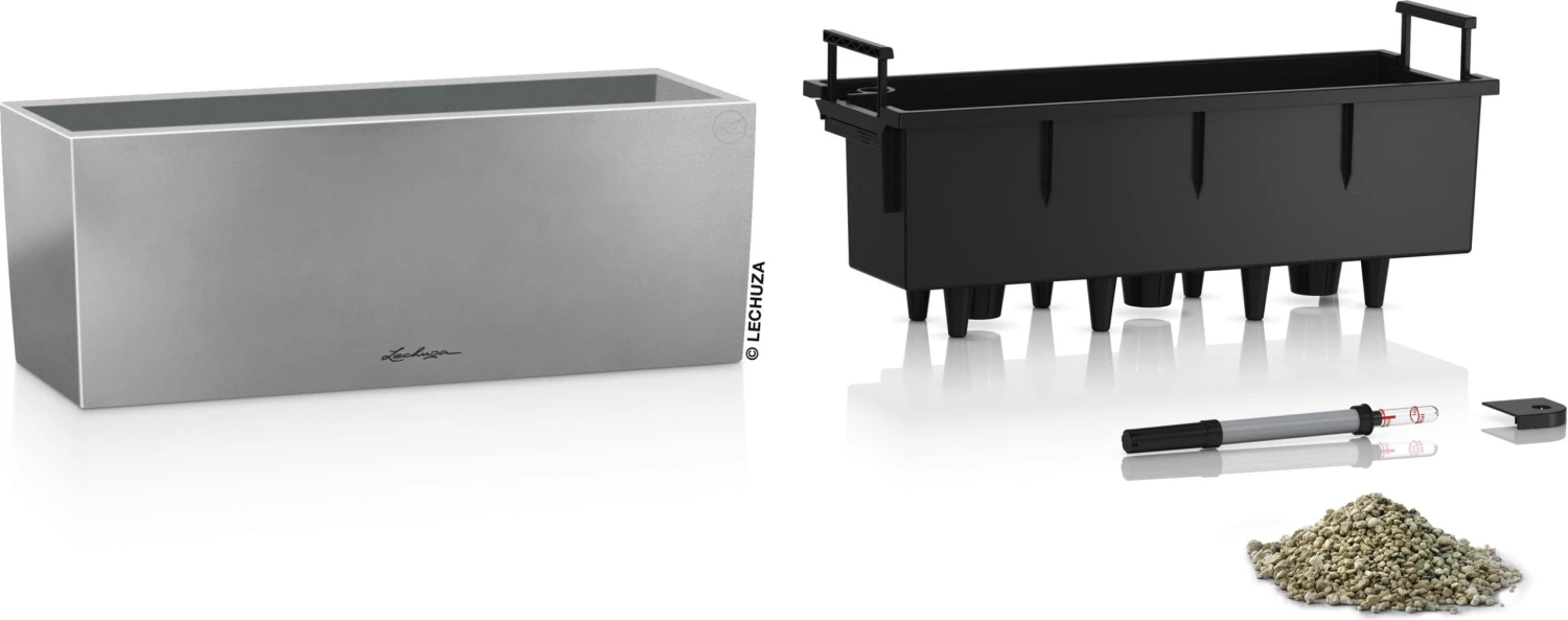 LECHUZA Pflanzgefäß BALCONERA Steel, 50 Cm 5 LECHUZA Pflanzgefäß BALCONERA Steel, 50 Cm – Bild 3