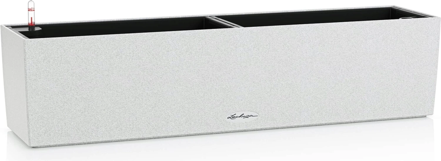 LECHUZA Pflanzgefäß BALCONERA Stone 80, Quarzweiß 4 LECHUZA Pflanzgefäß BALCONERA Stone 80, Quarzweiß – Bild 2