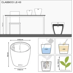 LECHUZA Pflanzgefäß CLASSICO Color LS 43, Sandbraun 14 LECHUZA Pflanzgefäß CLASSICO Color LS 43, Sandbraun -Pflanzensamen Rabatt lechuza pflanzgefaess classico color ls 43 muskat 1617055 de