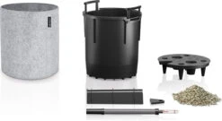 LECHUZA Pflanzgefäß TRENDCOVER "Filz" 23, Dark Grey -Pflanzensamen Rabatt lechuza pflanzgefaess trendcover filz 23 1677493 de