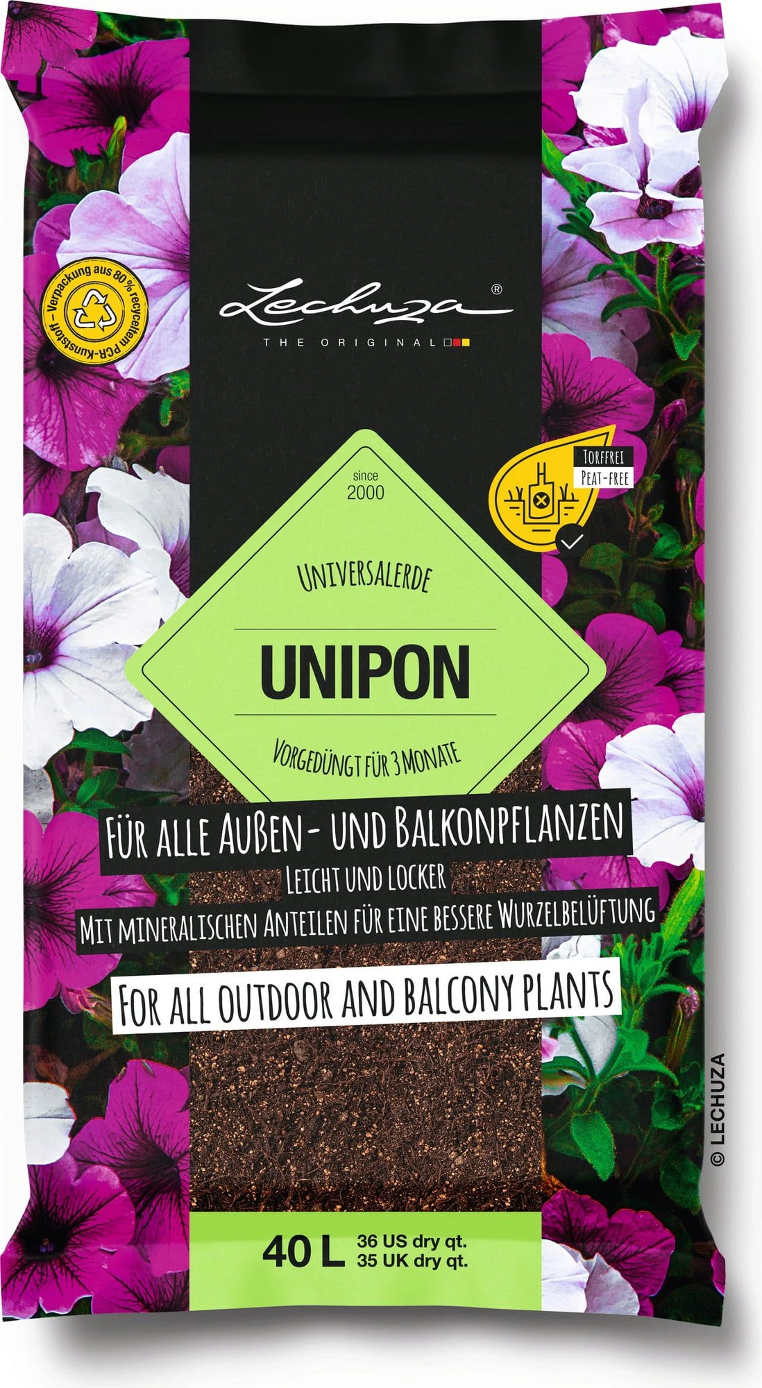 LECHUZA Substrat Uni-PON, 40 Liter 3 LECHUZA Substrat Uni-PON, 40 Liter