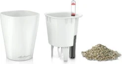 LECHUZA Tischgefäß MINI DELTINI, Weiß -Pflanzensamen Rabatt lechuza tischgefaess mini deltini 1668315 de