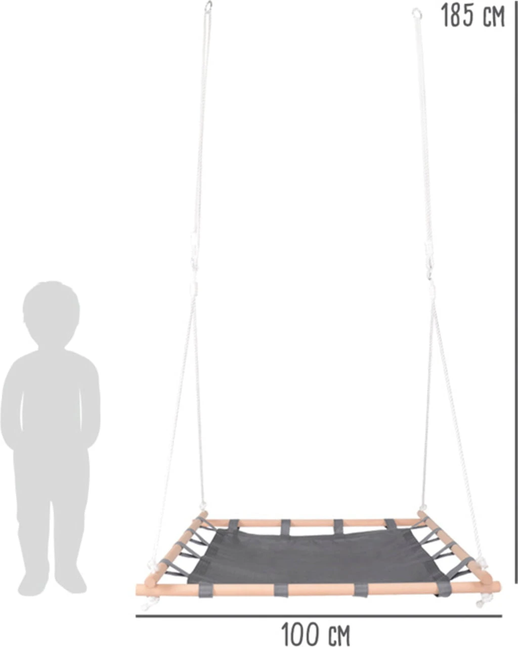 Legler Nestschaukel Holzrahmen 4 Legler Nestschaukel Holzrahmen – Bild 2