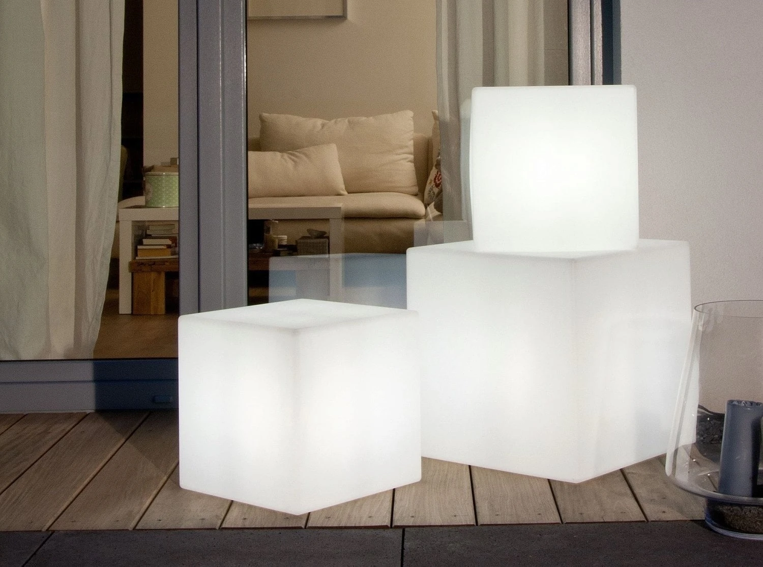 Leuchtwürfel Shining Cube (Solar), Höhe 33 Cm 9 Leuchtwürfel Shining Cube (Solar), Höhe 33 Cm – Bild 7