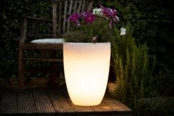 Shining Pot "Curvy" - Leuchte (SOLAR), S -Pflanzensamen Rabatt leuchte outdoor shining pots curvy solar 728145 de