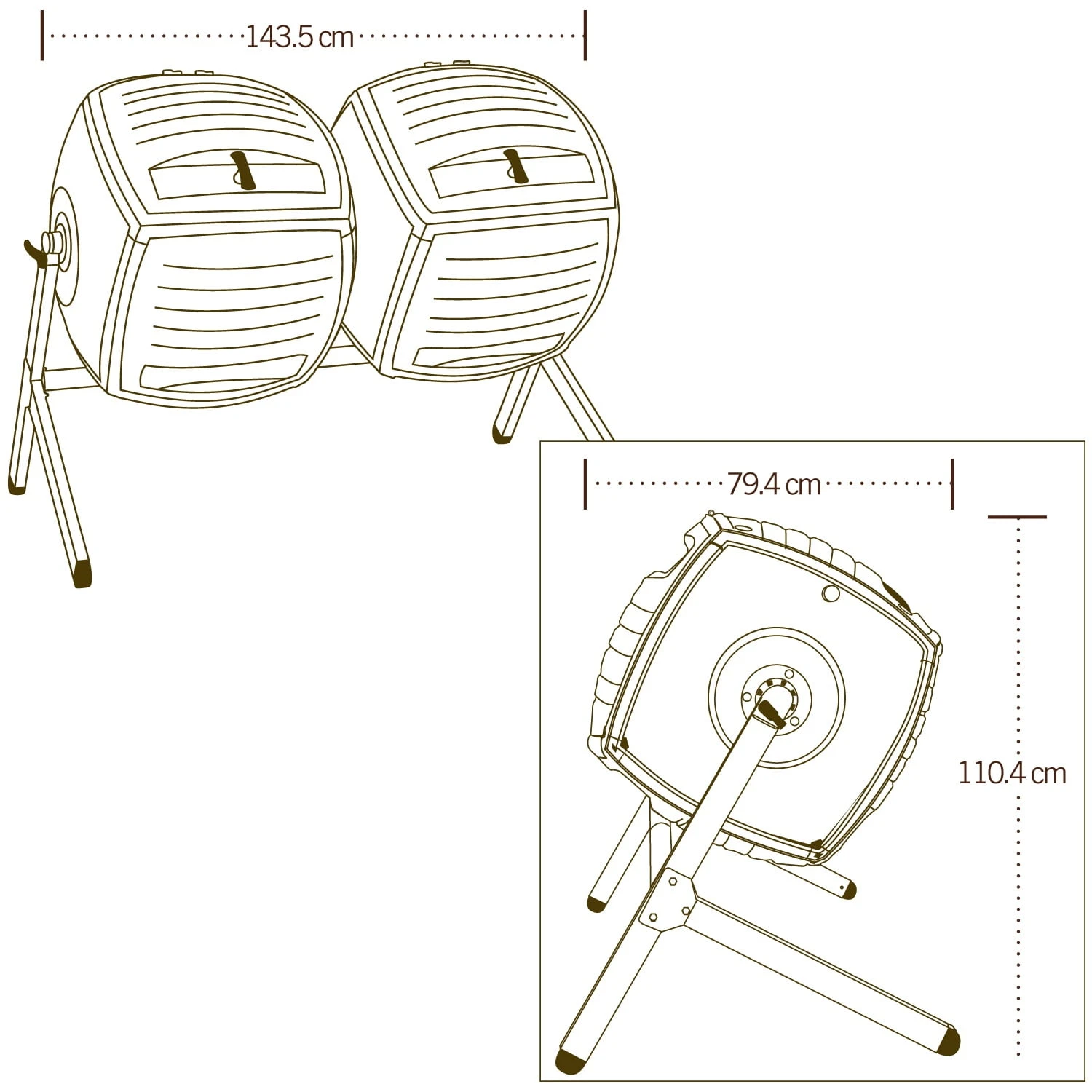 Lifetime Kompost Zwilling 380 L 9 Lifetime Kompost Zwilling 380 L – Bild 7
