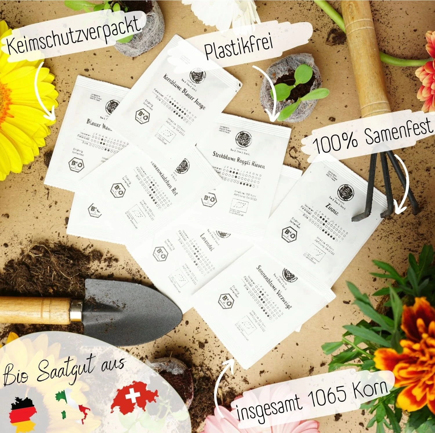 Bio Bienen Blumensamen Set 4 Bio Bienen Blumensamen Set – Bild 2