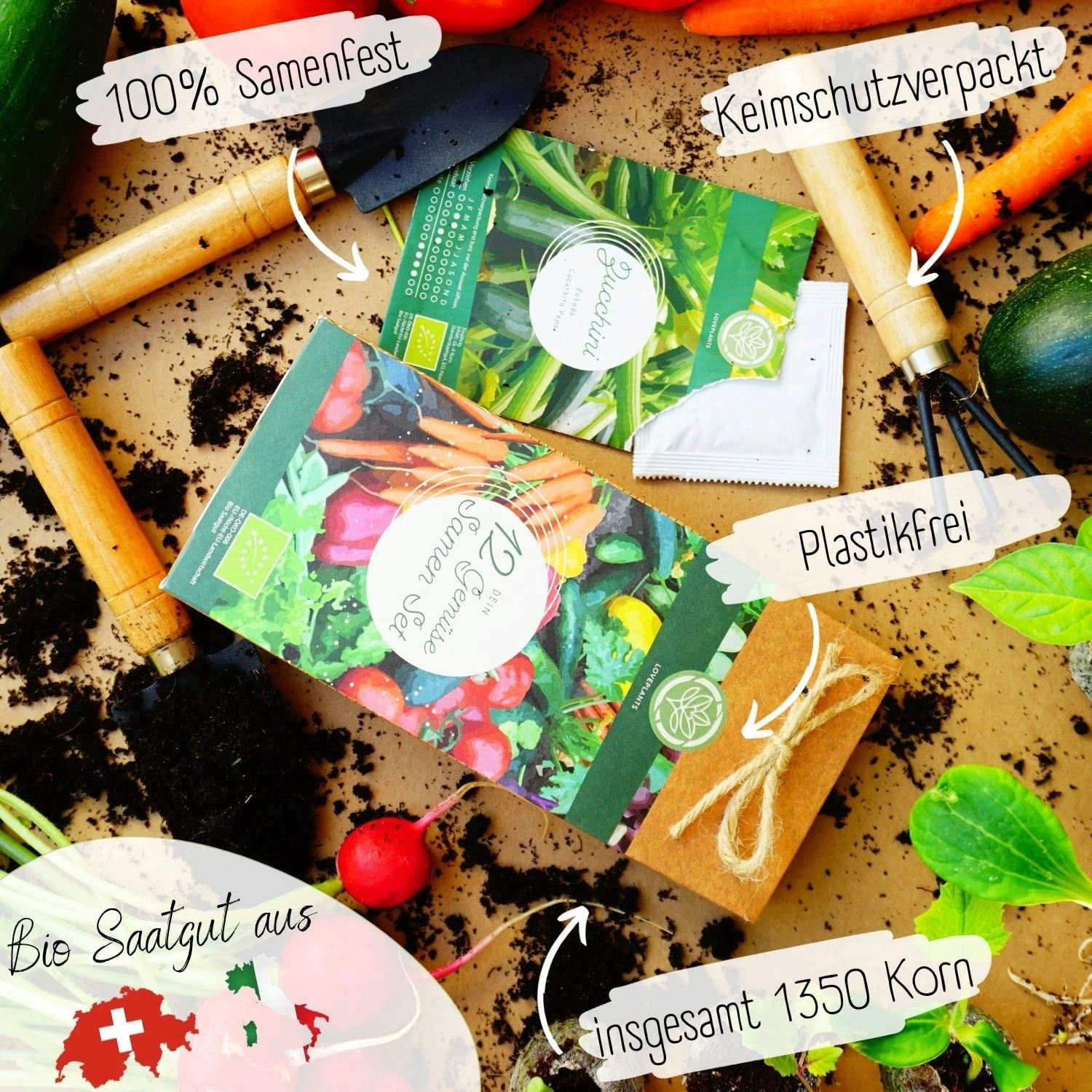 Bio Gemüsesamen Set 3 Bio Gemüsesamen Set