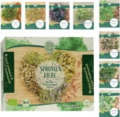 Bio Keimsprossen Samen Set -Pflanzensamen Rabatt loveplants bio keimsprossen samen set 1550342 de