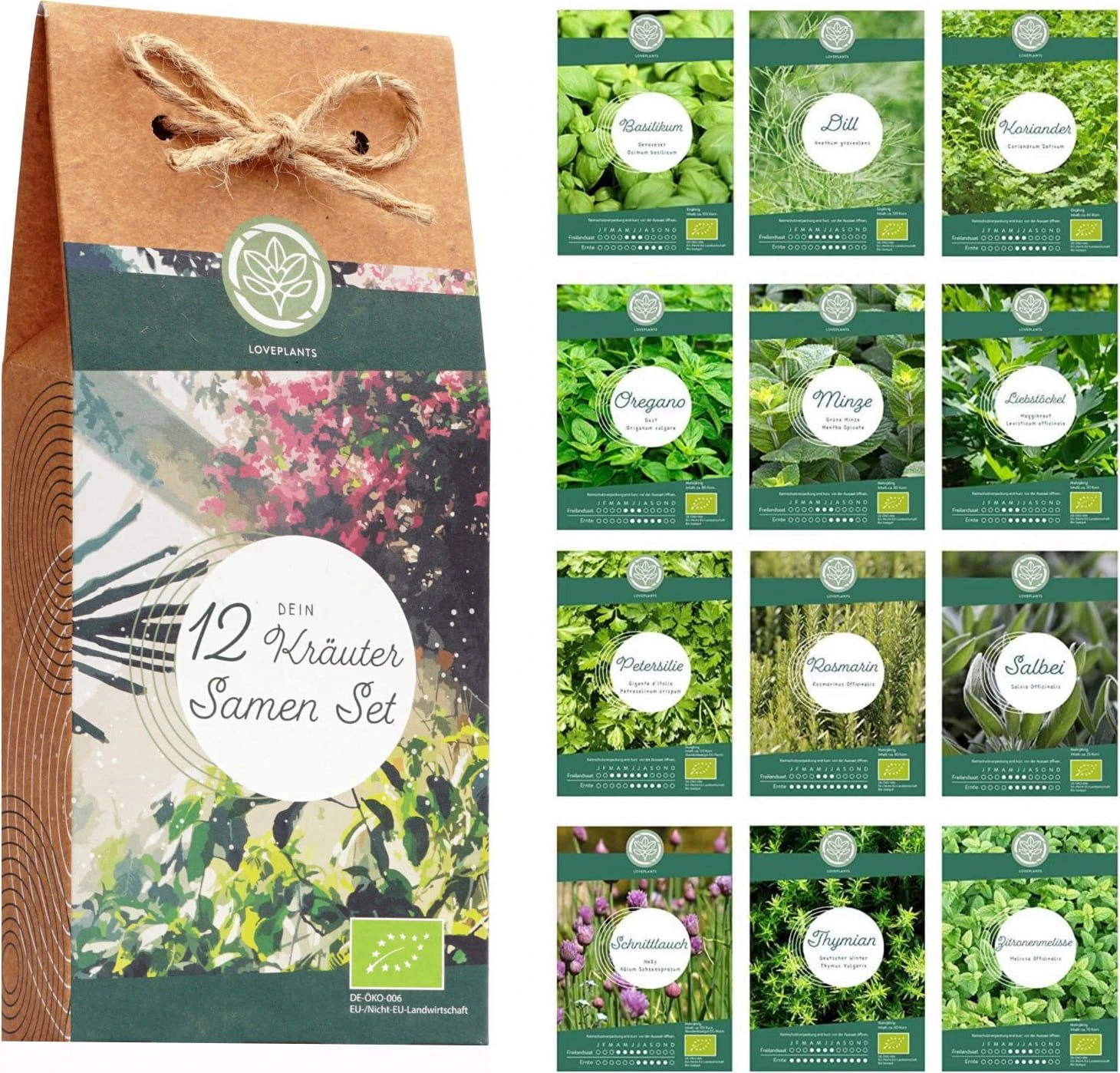 Bio Kräutersamen Set 3 Bio Kräutersamen Set