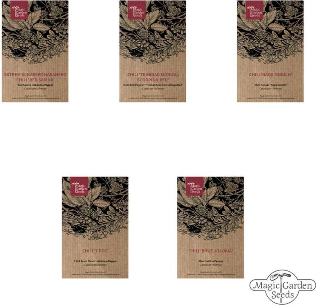 Die Schärfsten Chilisorten Der Welt - Samenset, Geschenkset 8 Die Schärfsten Chilisorten Der Welt - Samenset, Geschenkset – Bild 6