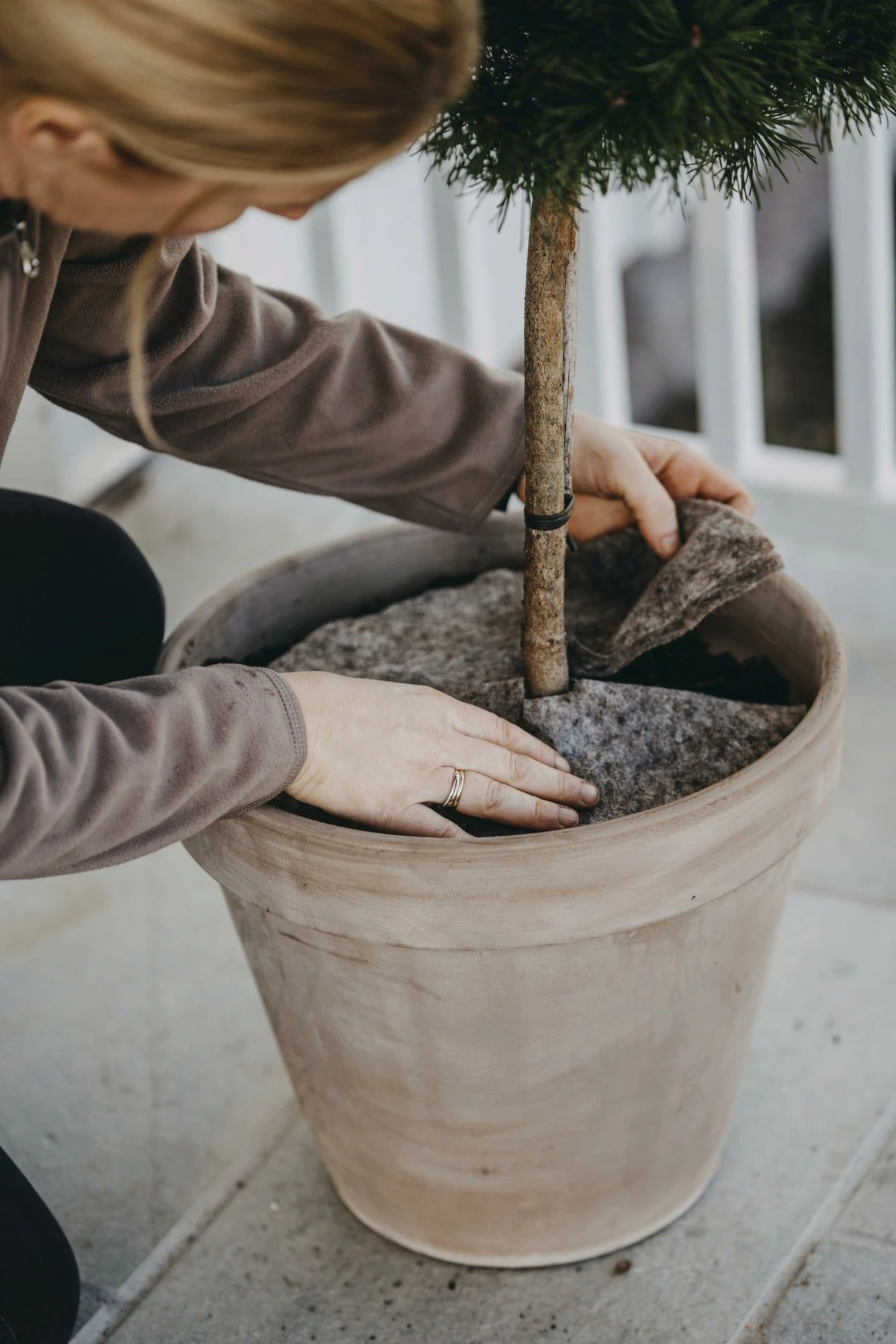 Schutzmatte Aus Wolle, Ø21 Cm (2 Stück) 4 Schutzmatte Aus Wolle, Ø21 Cm (2 Stück) – Bild 2