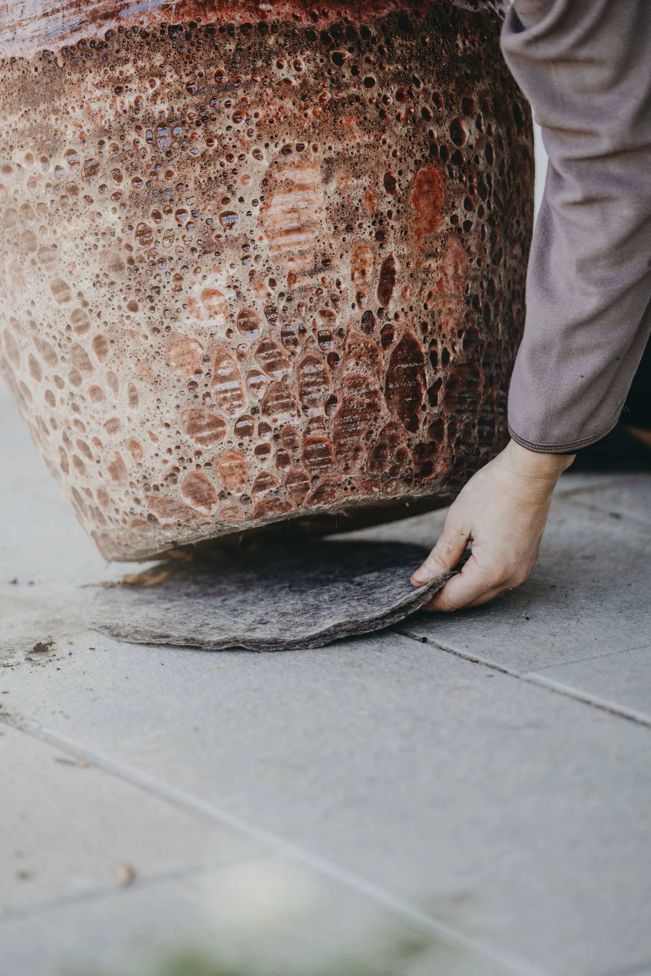 Schutzmatte Aus Wolle, Ø21 Cm (2 Stück) 5 Schutzmatte Aus Wolle, Ø21 Cm (2 Stück) – Bild 3