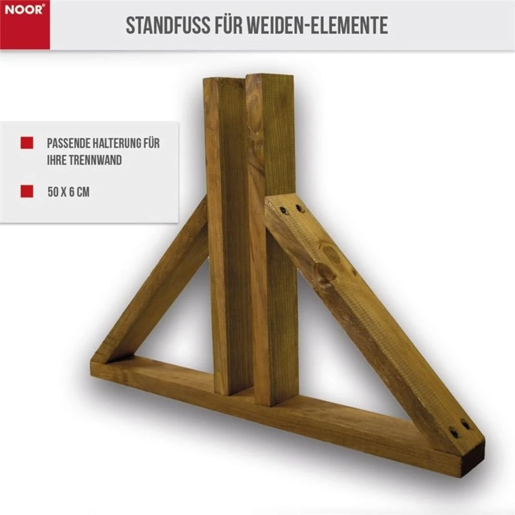 Standfuß Für Flechtzäune & Paravents 4 Standfuß Für Flechtzäune & Paravents – Bild 2