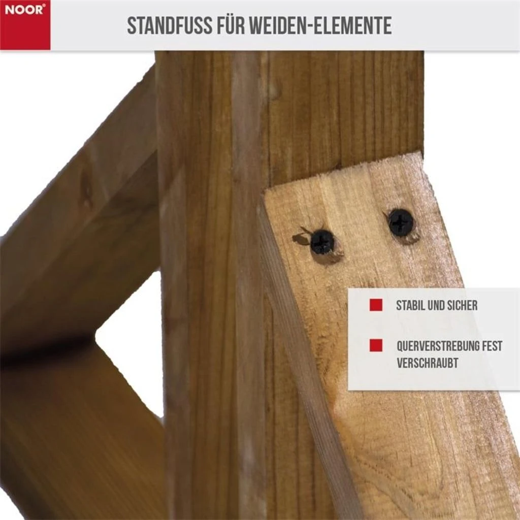 Standfuß Für Flechtzäune & Paravents 3 Standfuß Für Flechtzäune & Paravents