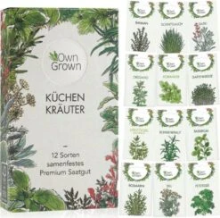 Küchen-Kräuter 12er Saatgut-Set -Pflanzensamen Rabatt own grown kuechen kraeuter 12er saatgut set 1 set 1679228 de