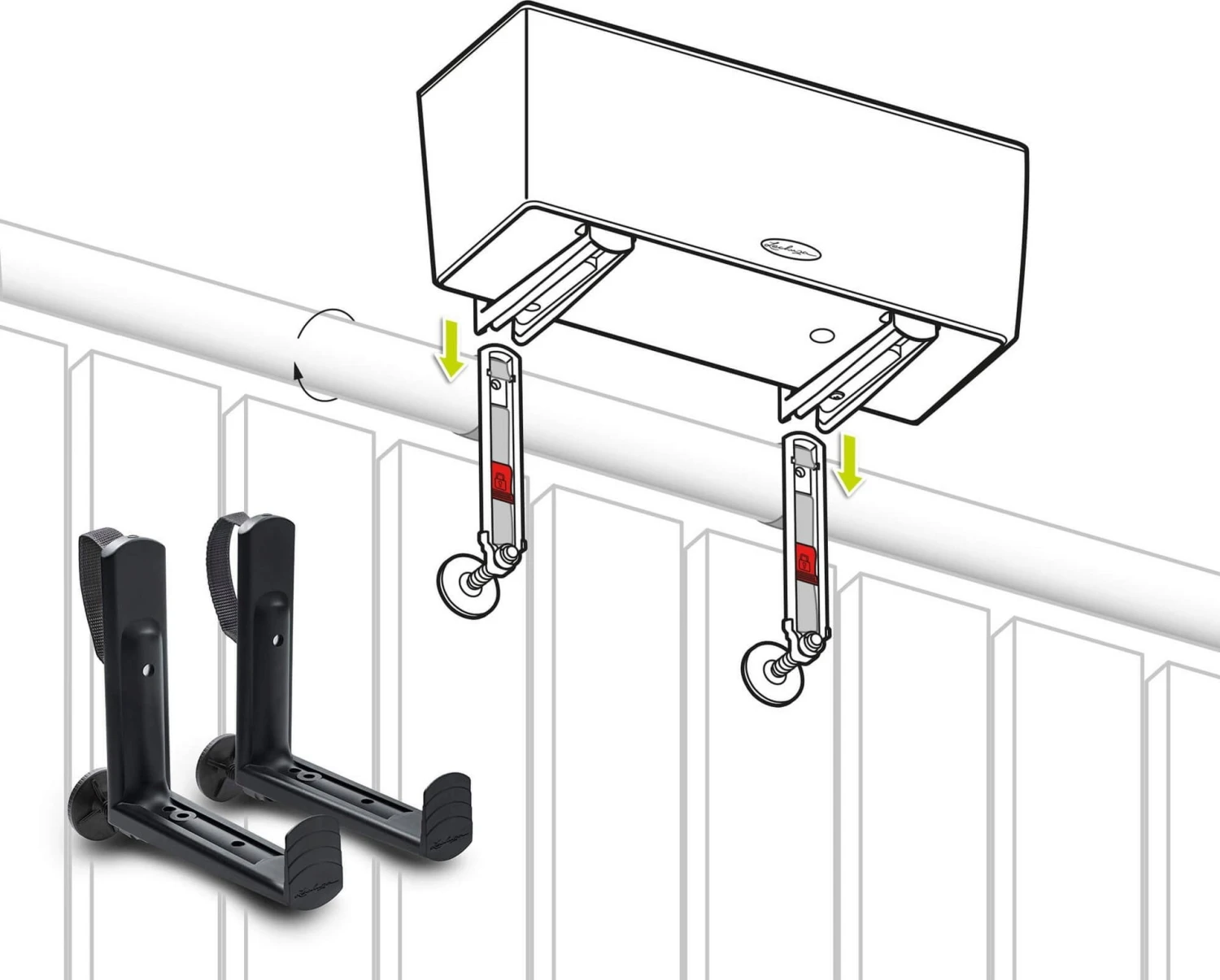 LECHUZA Pflanzgefäß BALCONERA Stone 50, Steingrau 10 LECHUZA Pflanzgefäß BALCONERA Stone 50, Steingrau – Bild 8