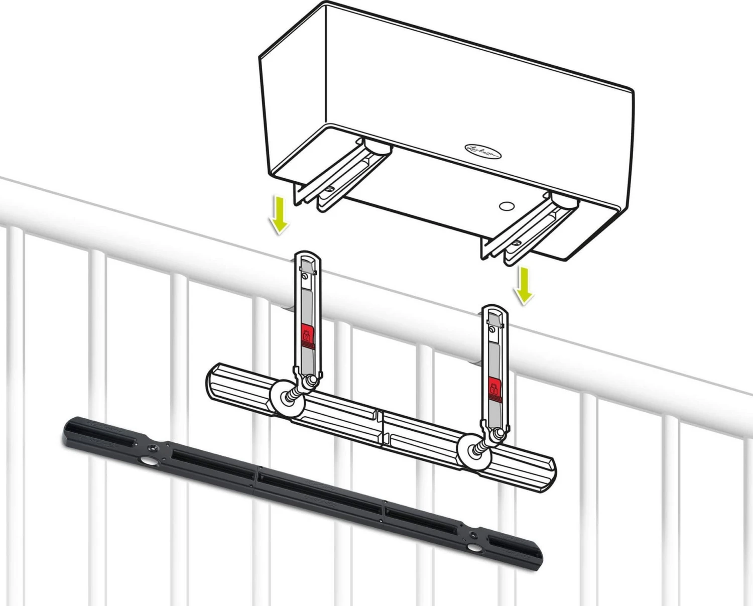 LECHUZA Pflanzgefäß BALCONERA Stone 50, Steingrau 8 LECHUZA Pflanzgefäß BALCONERA Stone 50, Steingrau – Bild 6