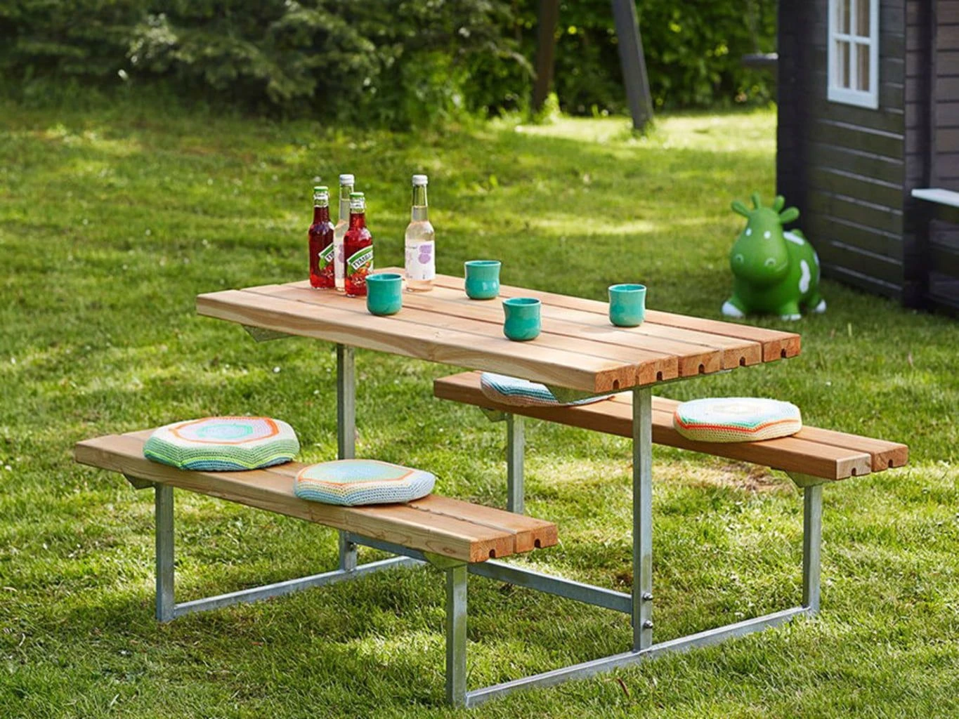 Plus Basic Kinder Kombimöbel + 2 Lehnen, Lärche Geölt 4 Plus Basic Kinder Kombimöbel + 2 Lehnen, Lärche Geölt – Bild 2