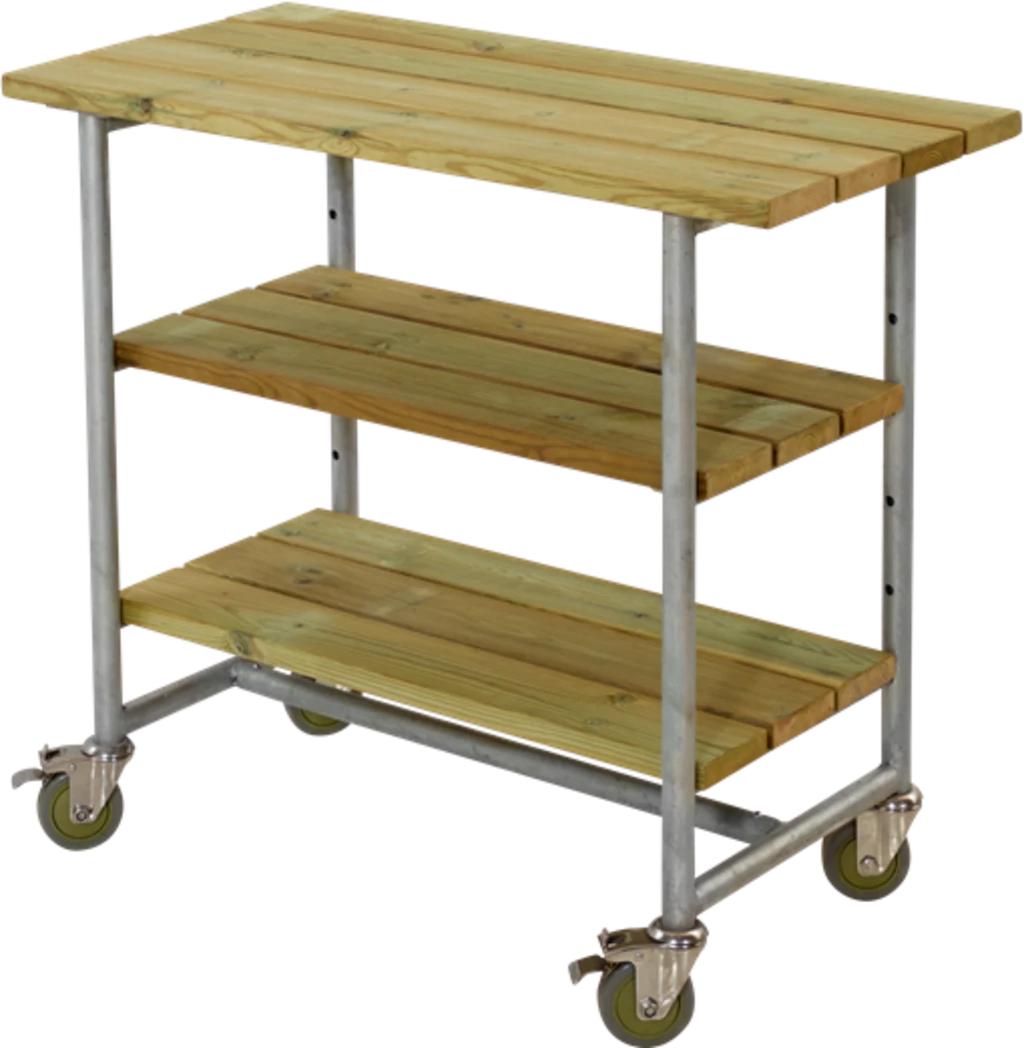 Plus Urban Picnic Pflanz-/Grilltisch Mit 2 Regale, Kiefer 3 Plus Urban Picnic Pflanz-/Grilltisch Mit 2 Regale, Kiefer