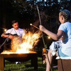 Feuerschale / Grilltisch "Calido", Höhe 90 Cm -Pflanzensamen Rabatt prima terra feuerschale grilltisch calido 1657926 de