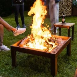 Feuerschale / Grilltisch "Calido", Höhe 90 Cm -Pflanzensamen Rabatt prima terra feuerschale grilltisch calido 1671813 de