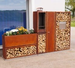 Kaminholzregal Edelrost, 158 X 118 Cm 10 Kaminholzregal Edelrost, 158 X 118 Cm -Pflanzensamen Rabatt prima terra kaminholzregal edelrost 1668126 de