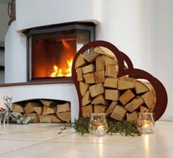 Kaminholzregal Herz - Edelrost -Pflanzensamen Rabatt prima terra kaminholzregal herz edelrost 1 st 1668142 de