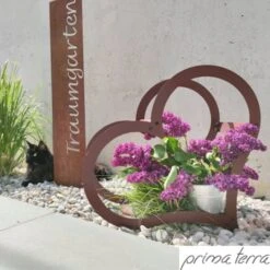 Kaminholzregal Herz - Edelrost -Pflanzensamen Rabatt prima terra kaminholzregal herz edelrost 1 st 1668146 de