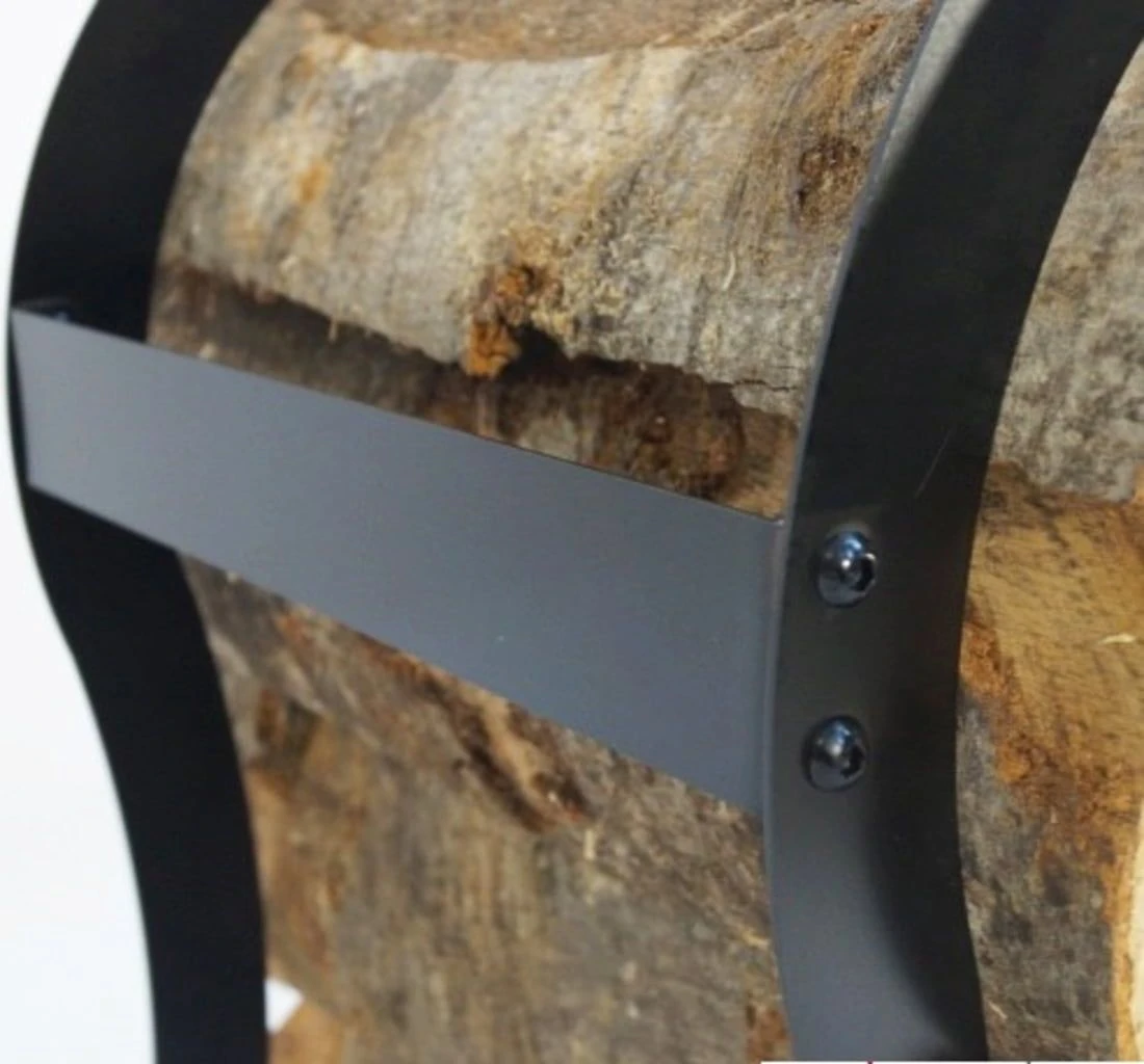 Kaminholzregal Herz - Schwarz Beschichtet 5 Kaminholzregal Herz - Schwarz Beschichtet – Bild 3