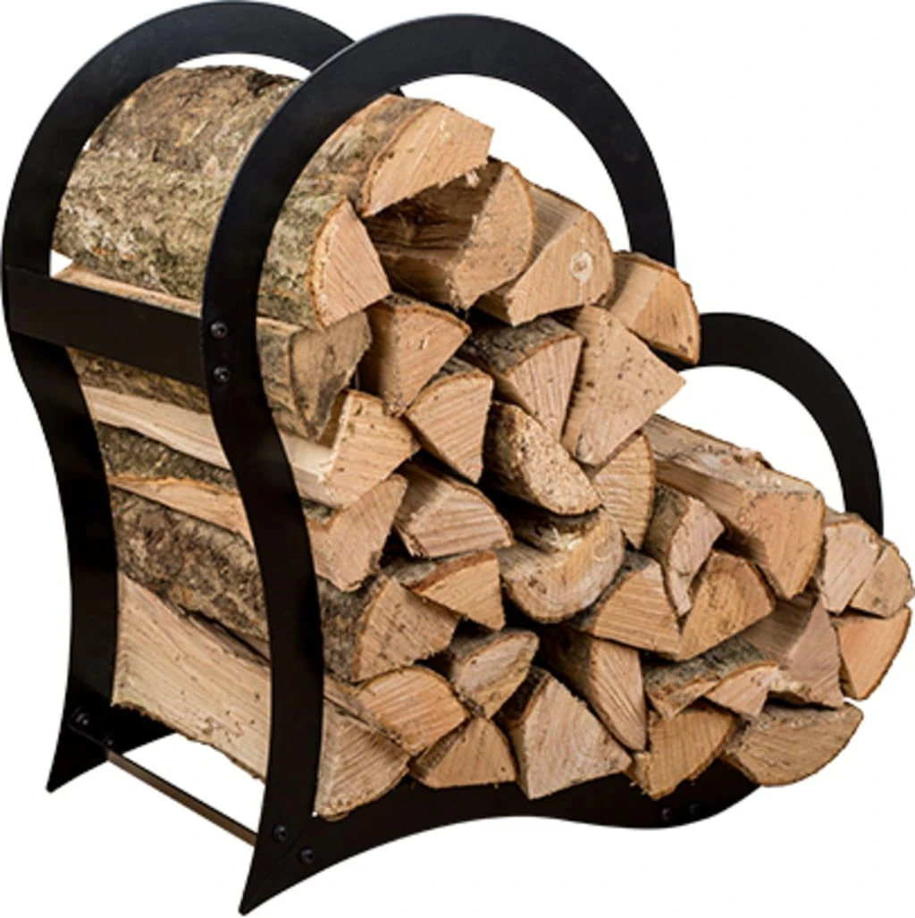 Kaminholzregal Herz - Schwarz Beschichtet 4 Kaminholzregal Herz - Schwarz Beschichtet – Bild 2