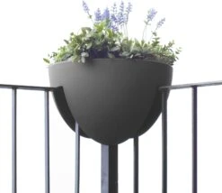 Balkongefäß "Eckling", Graphit (anthrazit) -Pflanzensamen Rabatt rephorm balkongefaess eckling graphit anthrazit 985546 de
