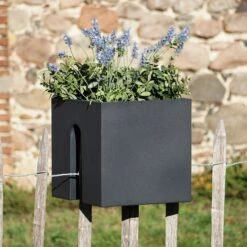 Pflanzbehälter "Steckling Cube", Graphit (anthrazit) -Pflanzensamen Rabatt rephorm pflanzbehaelter steckling cube graphit anthrazit 984511 de