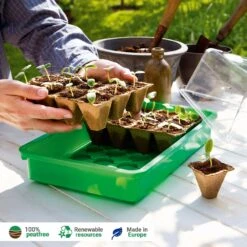 144 Anzuchttöpfe 5 Cm - 12 Strips à 12 Töpfe