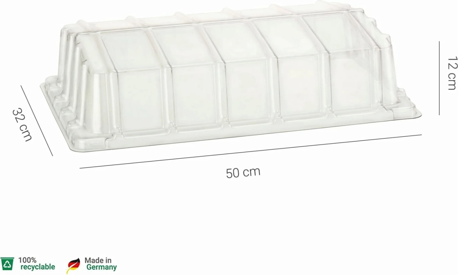 Abdeckhaube - 50x32 Cm 4 Abdeckhaube - 50x32 Cm – Bild 2