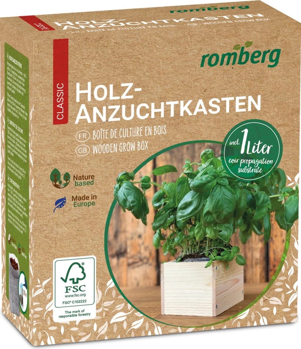 Holz-Anzuchtkasten Inkl. Erde, 11 X 11 X 9 Cm 3 Holz-Anzuchtkasten Inkl. Erde, 11 X 11 X 9 Cm