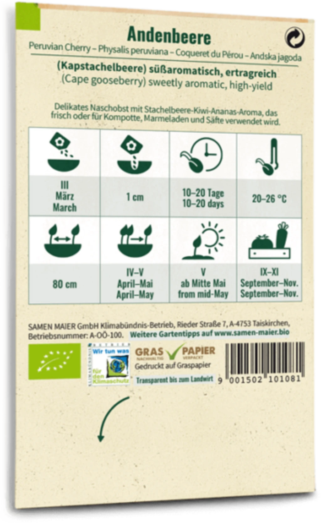 Bio Andenbeere 3 Bio Andenbeere