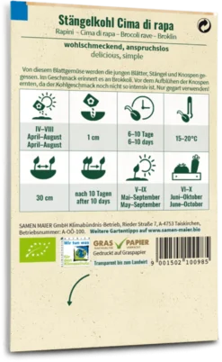 Bio Stängelkohl "Cima Di Rapa"