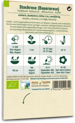 Bio Stockrose - Bauernrose