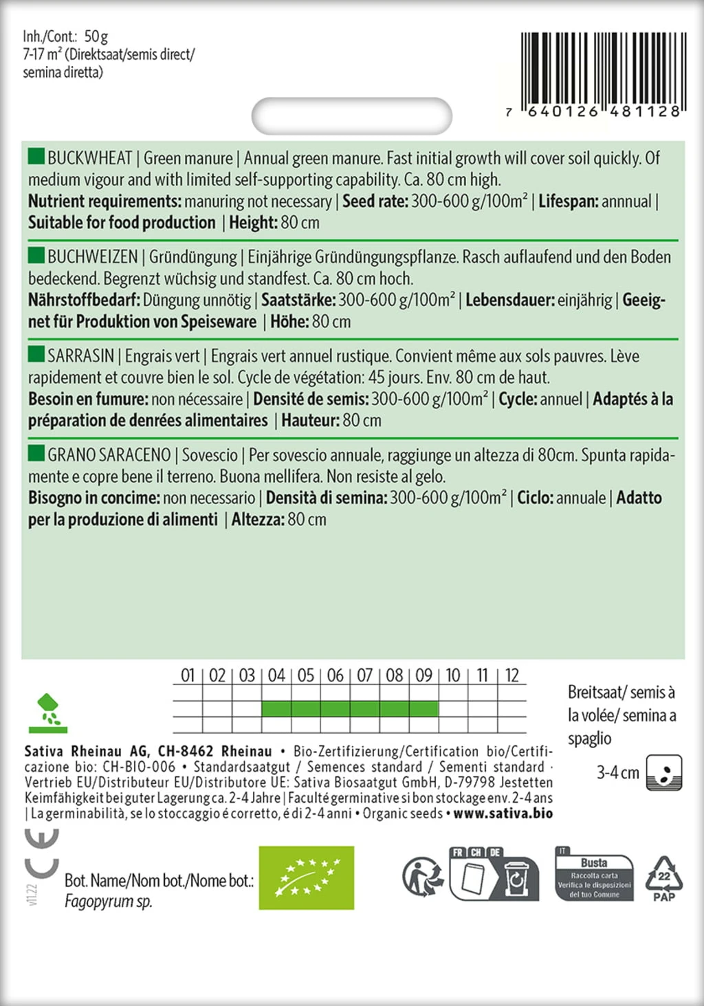 Bio Gründüngung "Buchweizen" 4 Bio Gründüngung "Buchweizen" – Bild 2