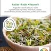 Bio Keimsprossen "Radies" -Pflanzensamen Rabatt sativa bio keimsprossen radies 1683194 de