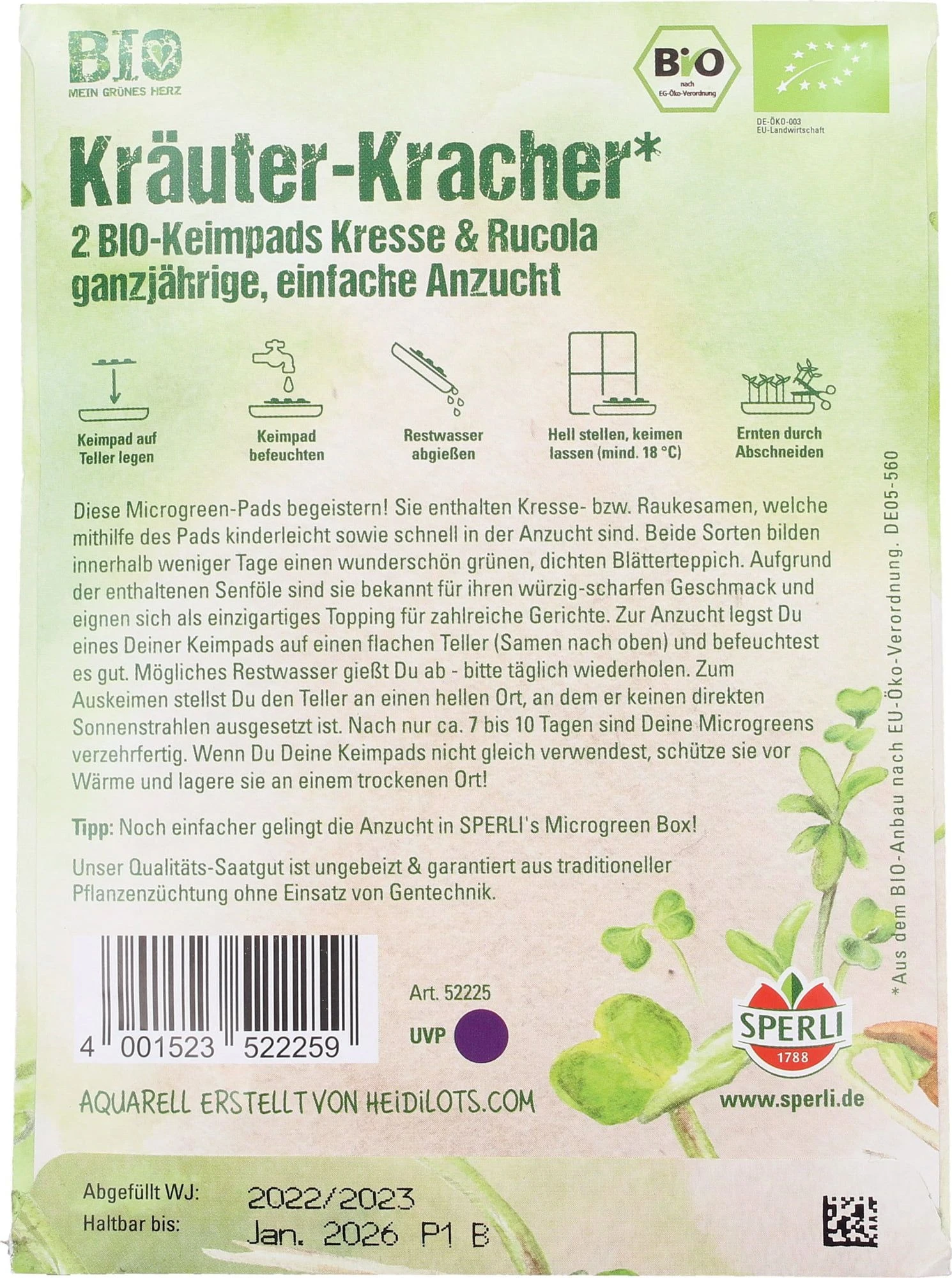 Bio Herztüte Microgreens 4 Bio Herztüte Microgreens – Bild 2