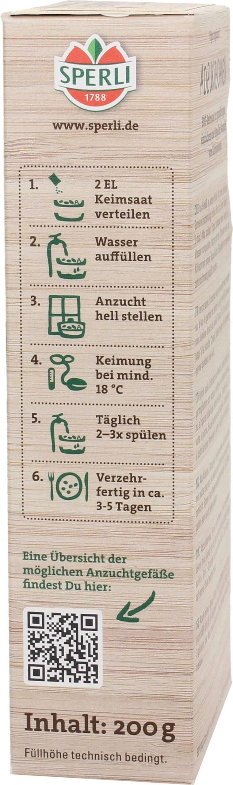 Bio Keimsprossen-Saat Adzukibohne 3 Bio Keimsprossen-Saat Adzukibohne