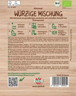 Bio Keimsprossen-Saat "Würzige Mischung"