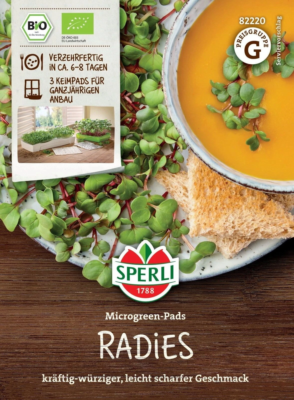 Bio Microgreen-Pads Radies 4 Bio Microgreen-Pads Radies – Bild 2