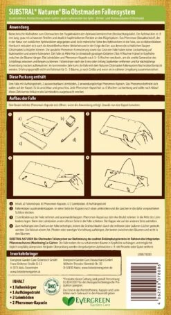 Bio Obstmaden-Falle -Pflanzensamen Rabatt substral naturen bio obstmaden falle 1 set 872264 de