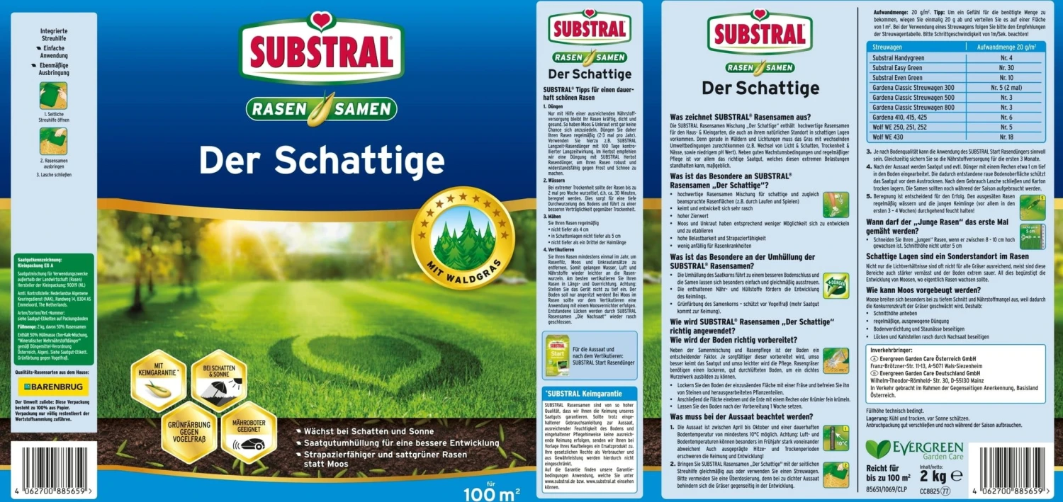 Rasen "Der Schattige", 1 Kg 4 Rasen "Der Schattige", 1 Kg – Bild 2