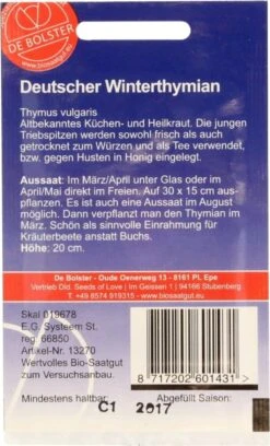 Thymian "Deutscher Winter", 0,50 G
